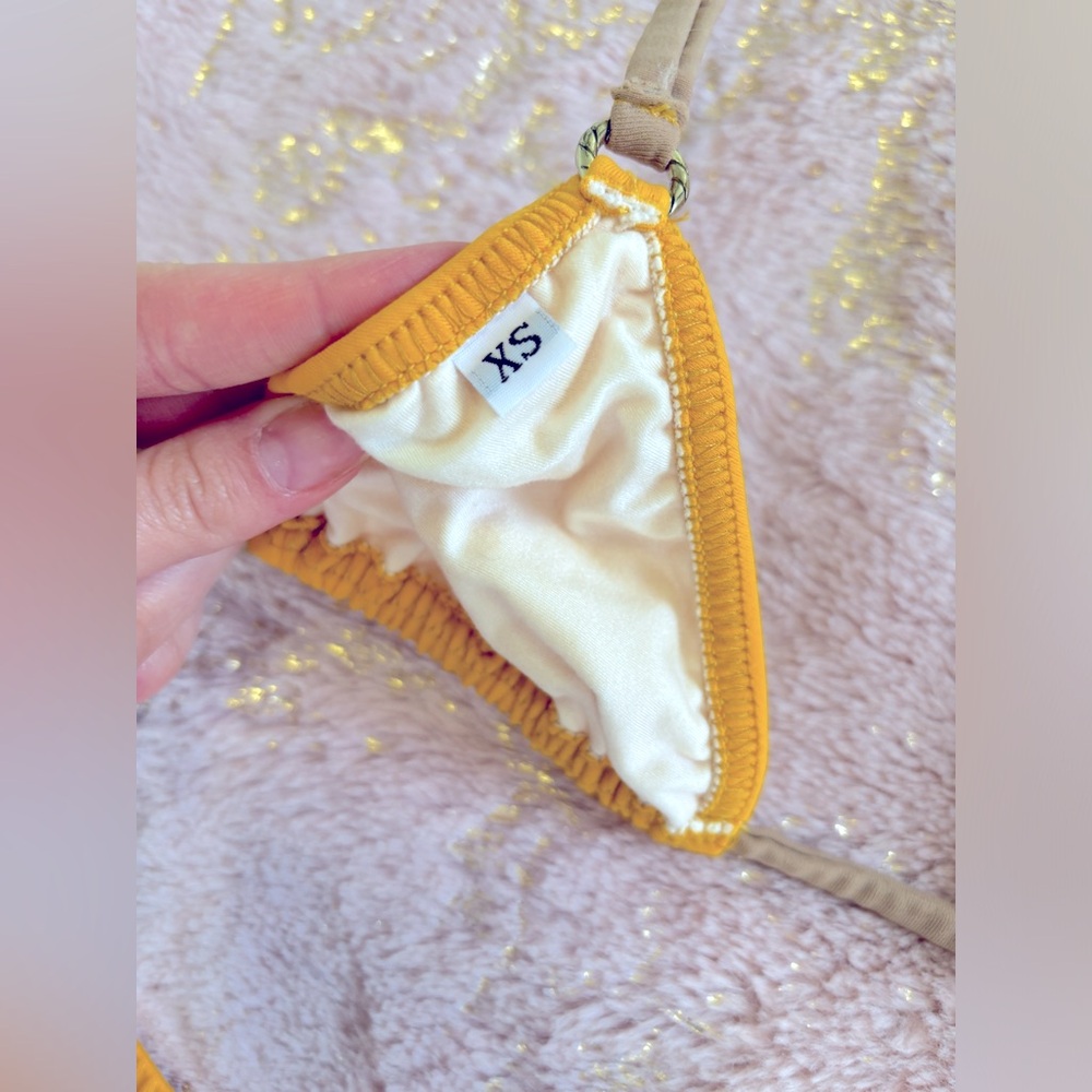 BREEZY RACK chai in sandcastle cheeky bikini set yellow/tan - Picture 5 of 5